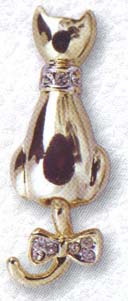 Фаберлик в Ижевске. Брошь - Кошка, сидящая спиной.